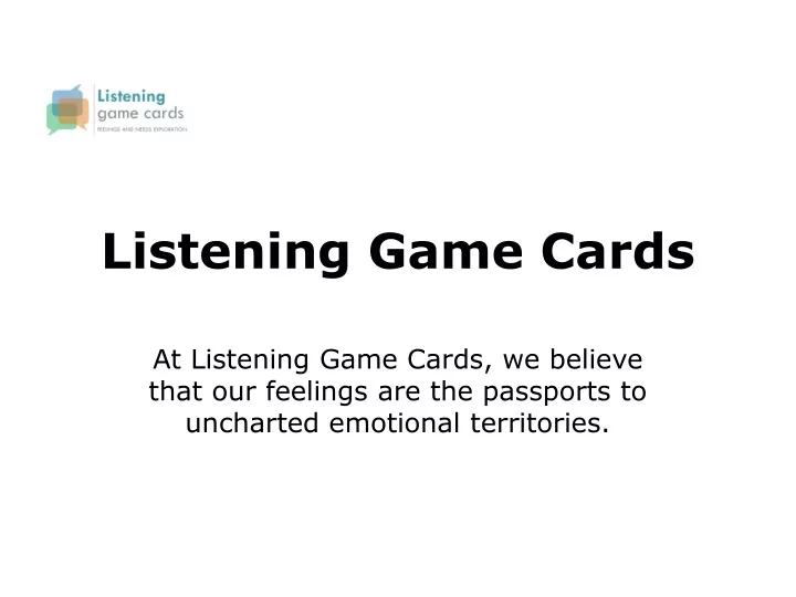 listening game cards