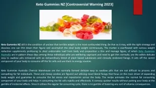 Keto Gummies NZ