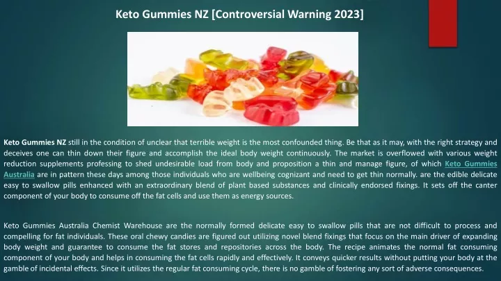 keto gummies nz controversial warning 2023