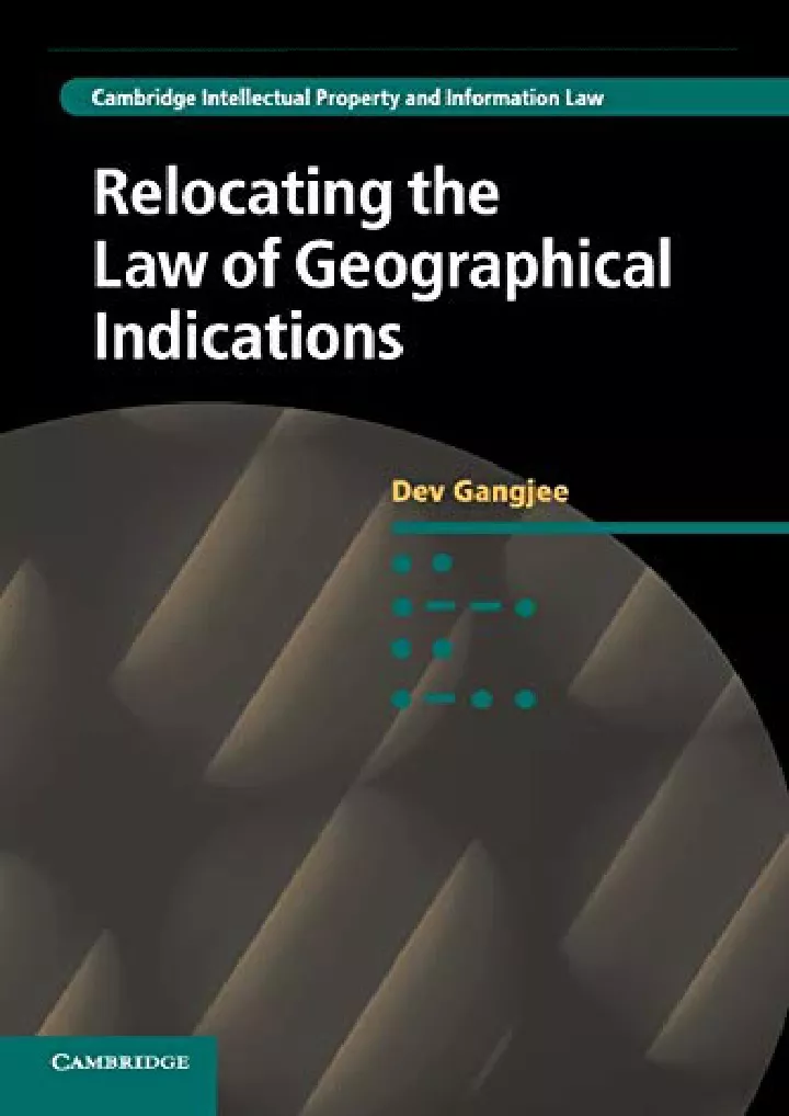 relocating the law of geographical indications