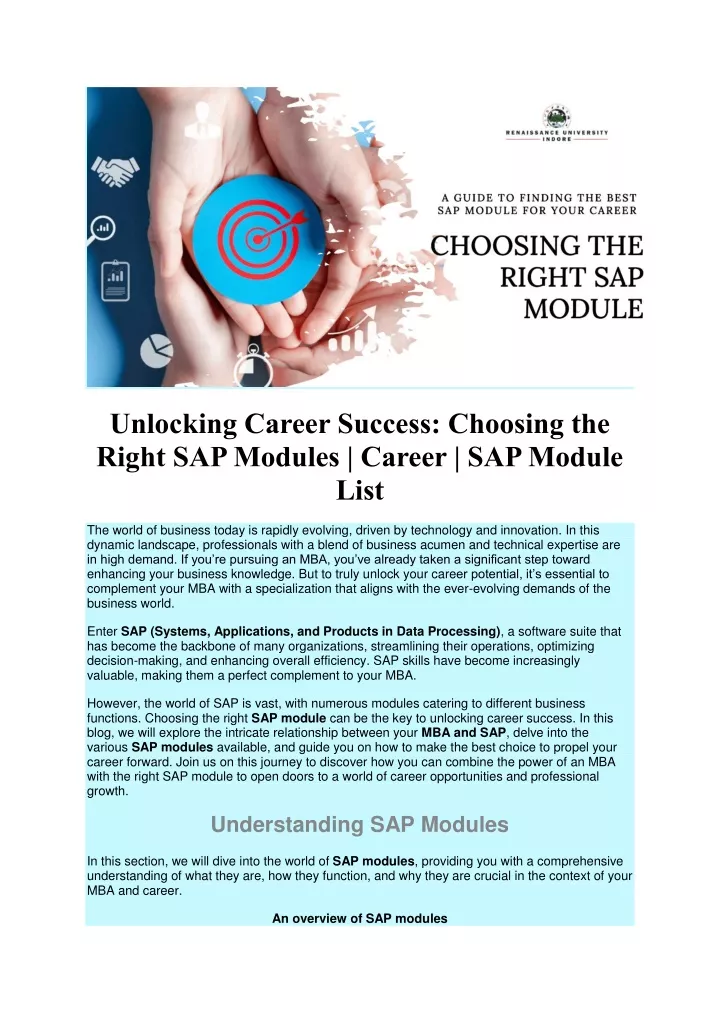 unlocking career success choosing the right