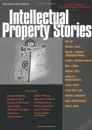 [PDF READ ONLINE] Intellectual Property Stories (Law Stories) ipad