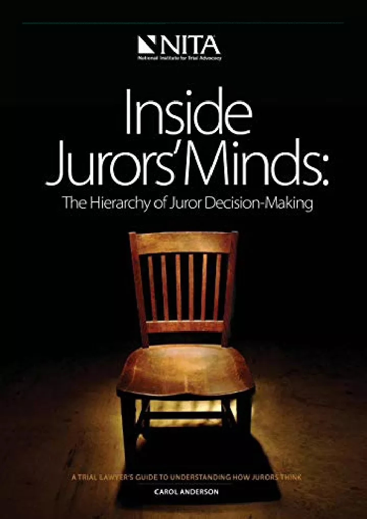 inside jurors minds the hierarchy of juror