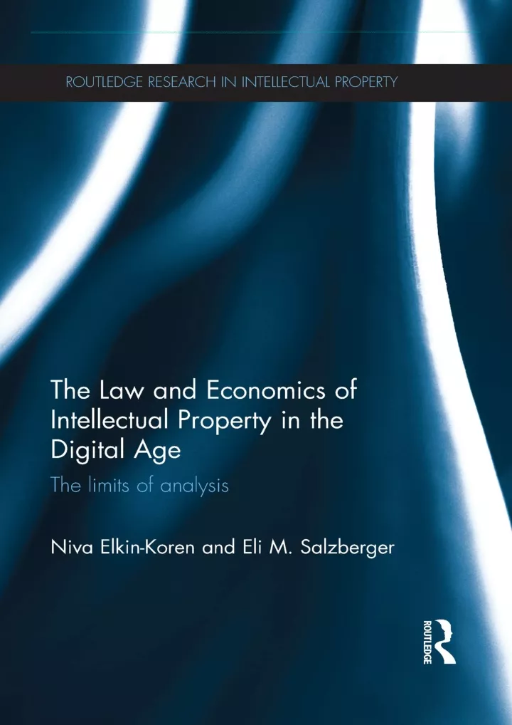 the law and economics of intellectual property