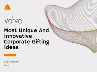 Most Unique & Innovative Corporate Gifting Ideas | Verve