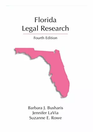 DOWNLOAD/PDF Florida Legal Research (Legal Research Series) ipad
