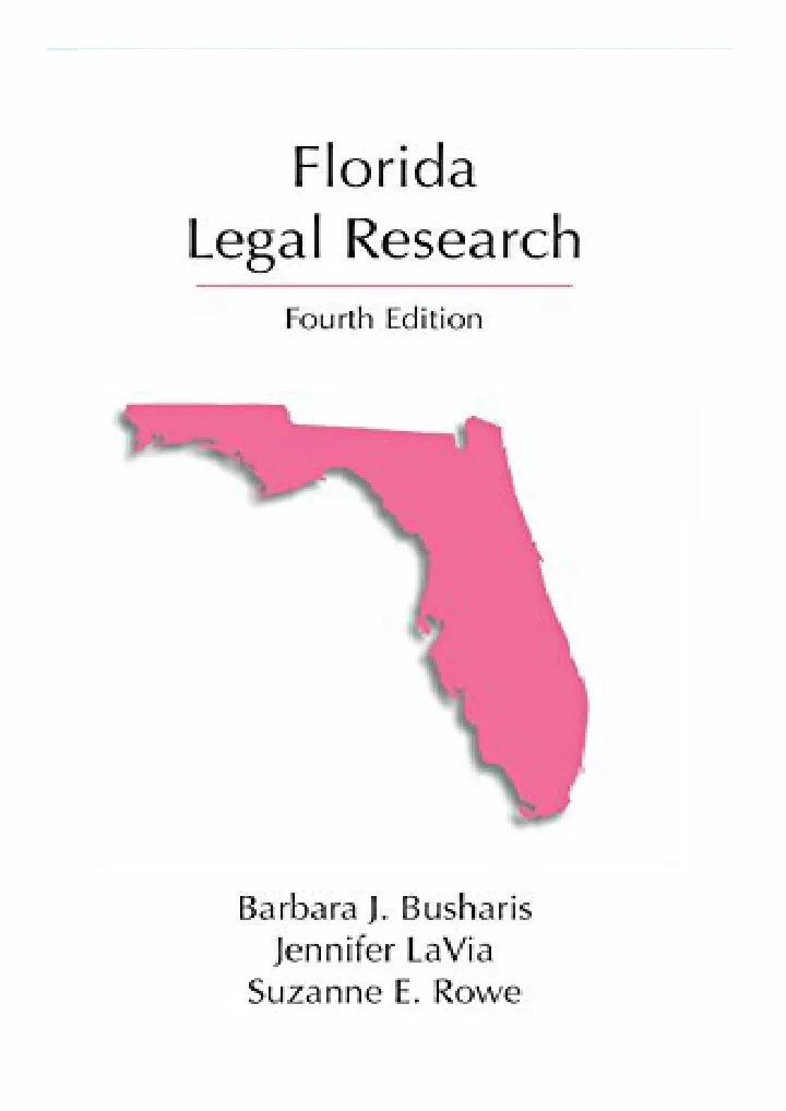 florida legal research legal research series