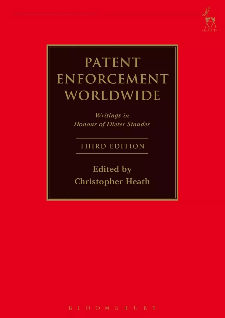 patent enforcement worldwide writings in honour