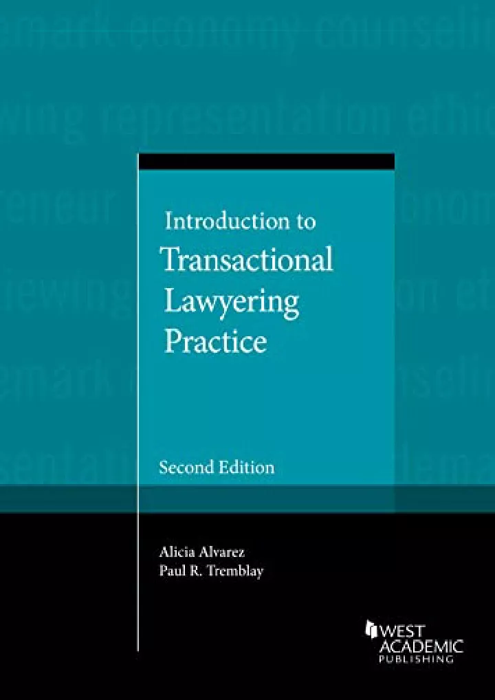 introduction to transactional lawyering practice
