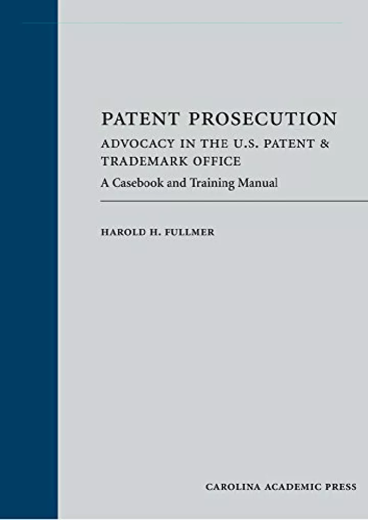 patent prosecution advocacy in the u s patent