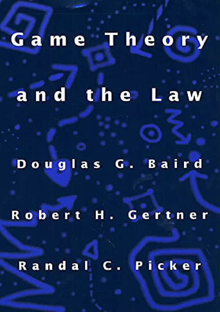 game theory and the law download pdf read game