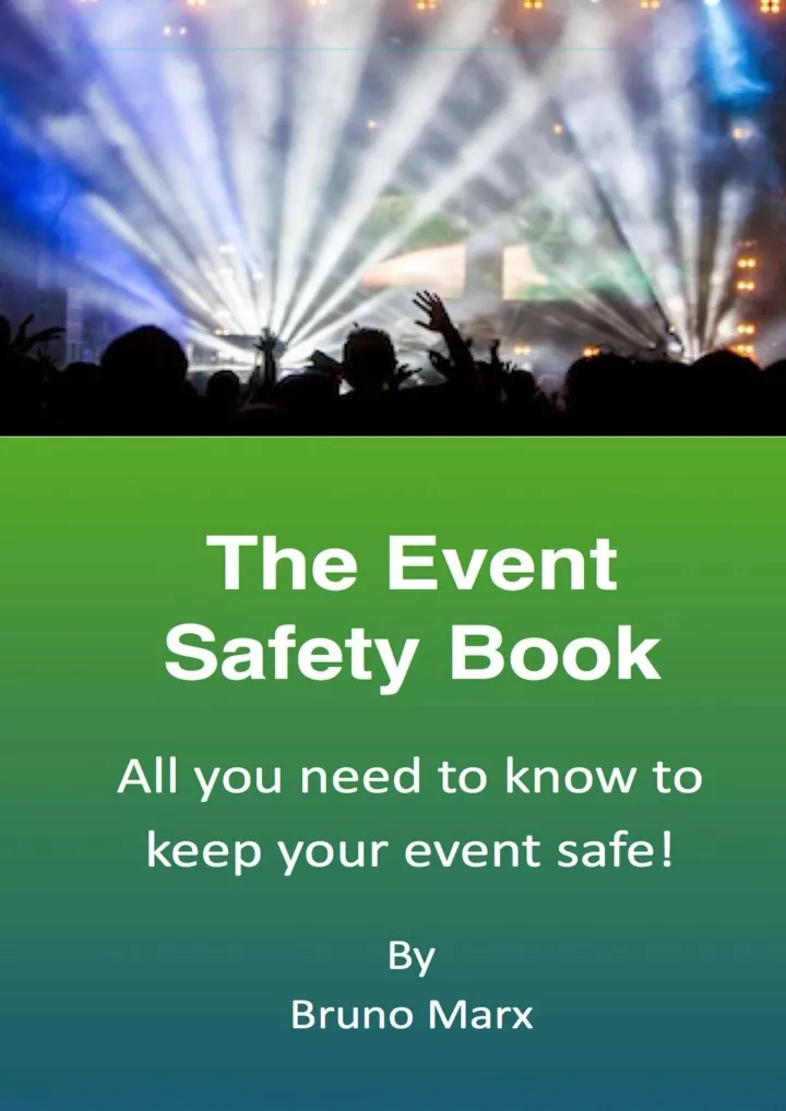 the event safety book for event planners event