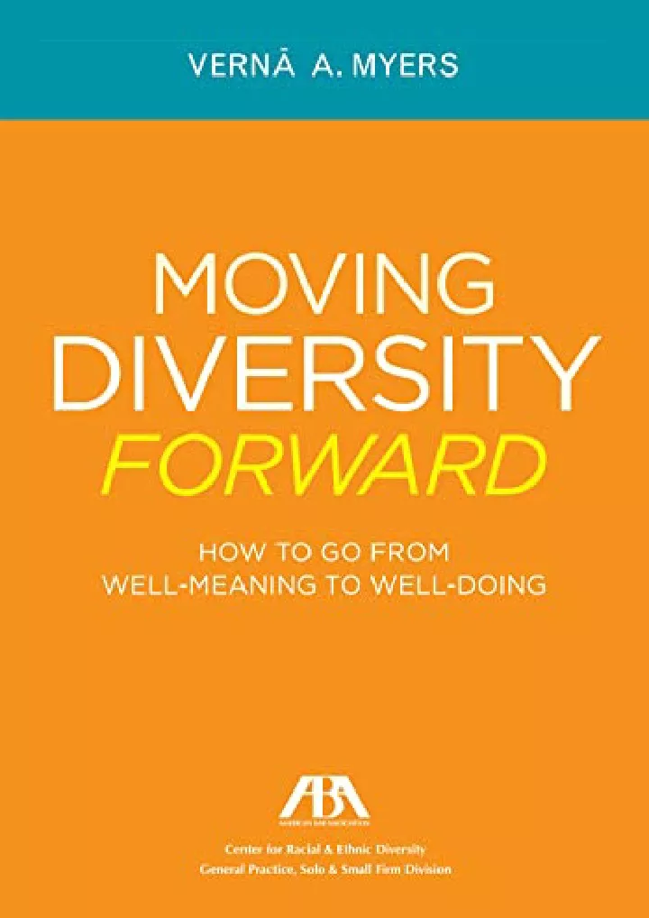 moving diversity forward how to go from well