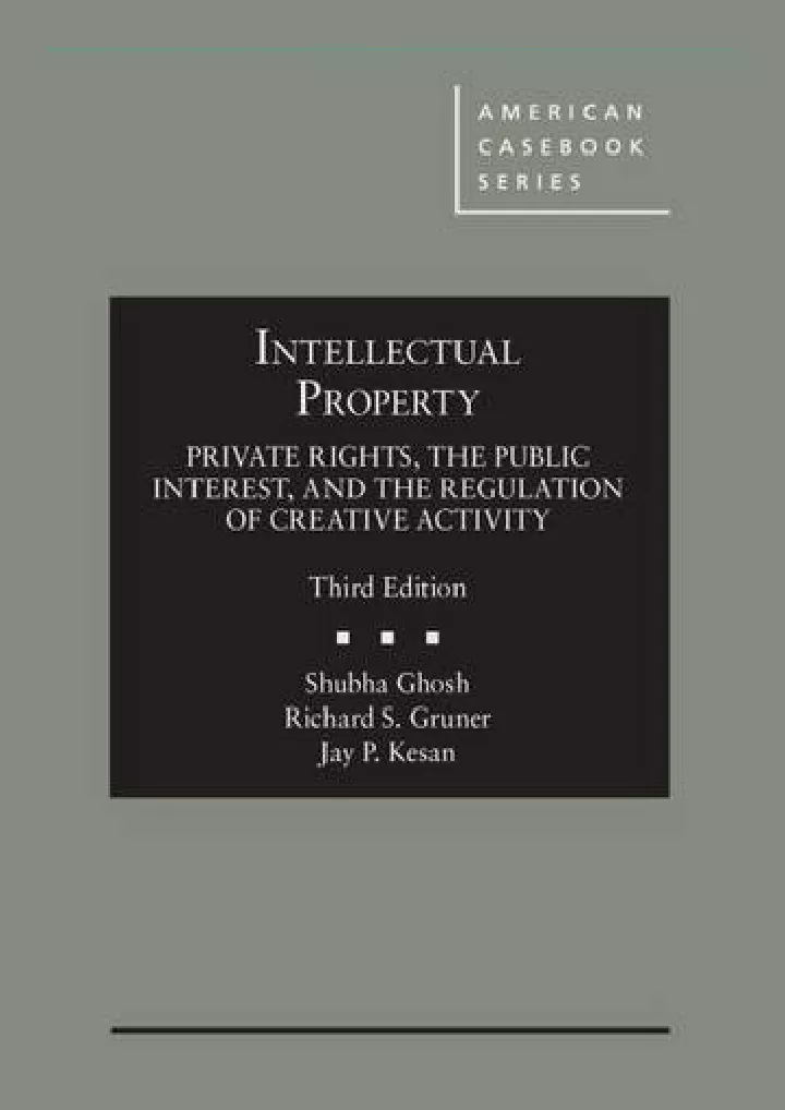 intellectual property private rights the public