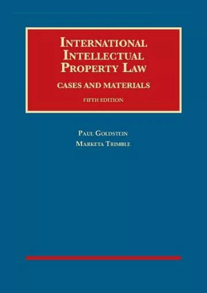 international intellectual property law cases