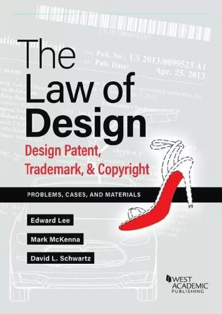 the law of design design patents trademarks