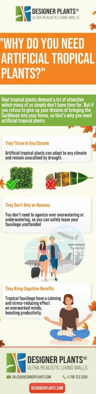 Reasons to Buy Faux Tropical Plants