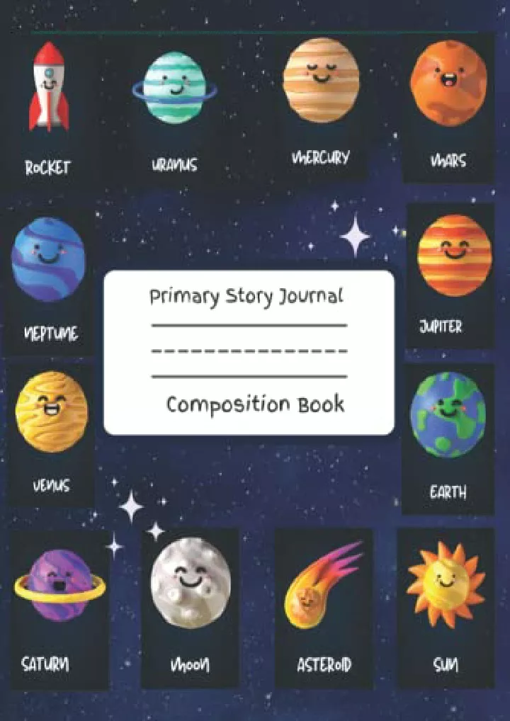 primary story journal composition book dotted