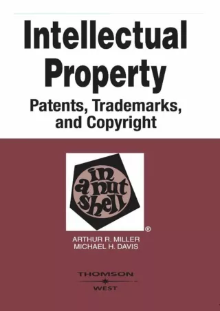 Read ebook [PDF] Intellectual Property—Patents, Trademarks, Copyrights in a