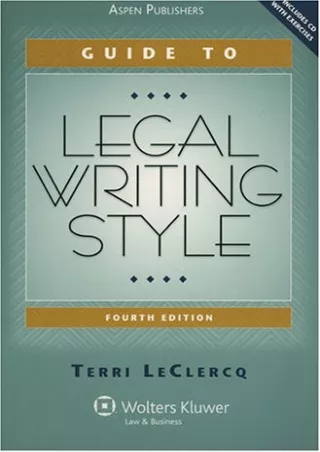 PDF_ Guide To Legal Writing Style full