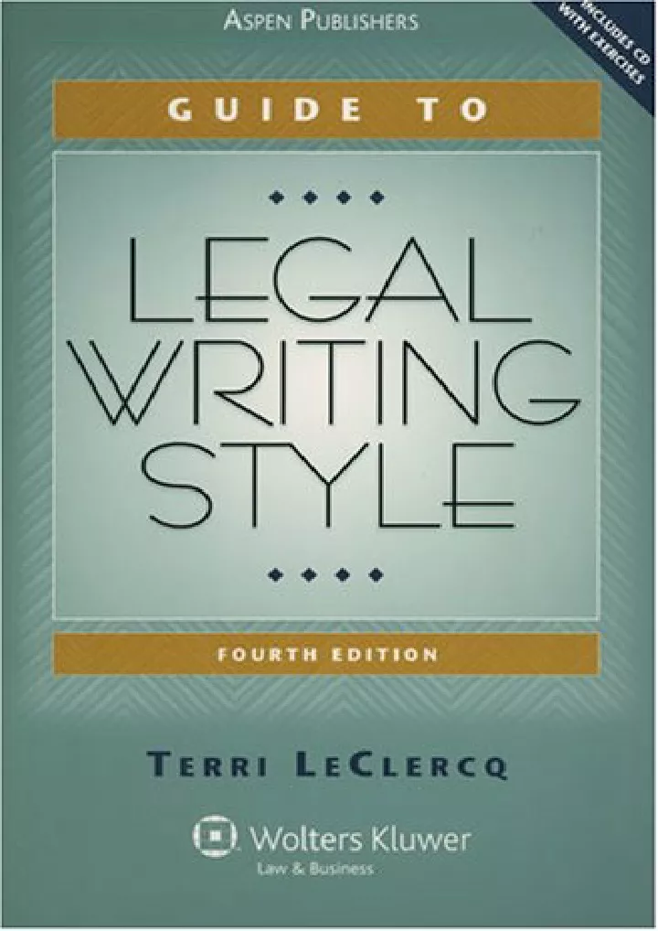 guide to legal writing style download pdf read