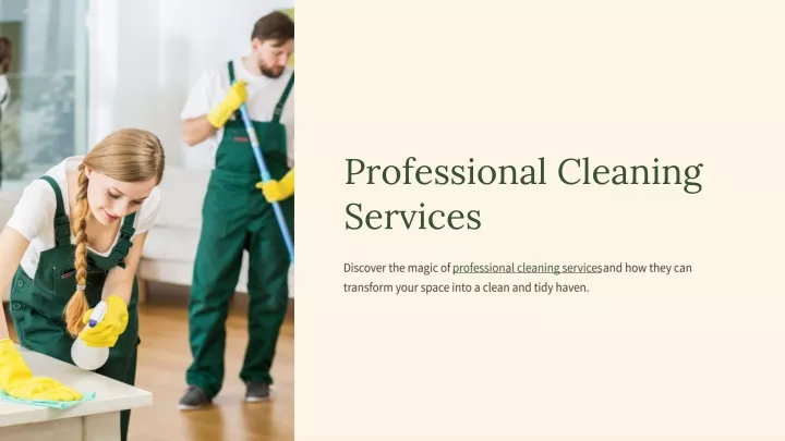 professional cleaning services