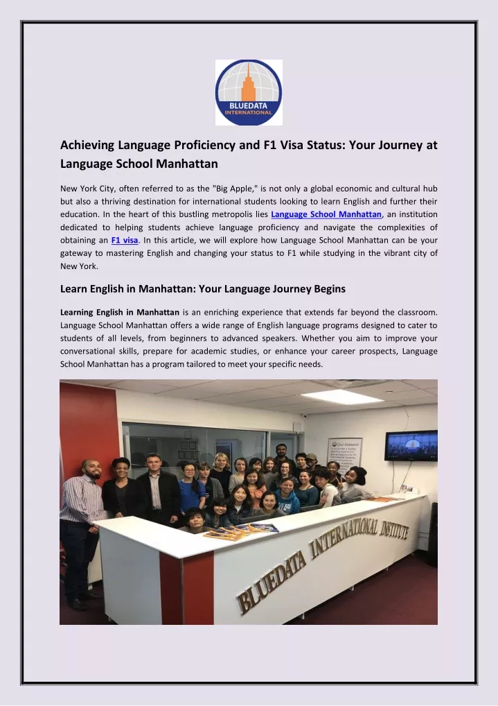 achieving language proficiency and f1 visa status