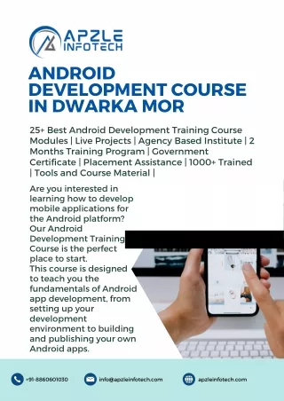 Android Development Course In Dwarka Mor | Apzle Infotech