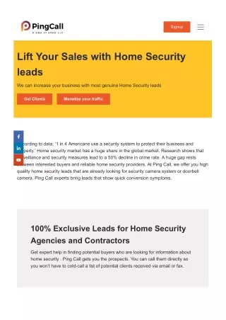 Revolutionise Your Business with Exclusive Home Security and Auto Insurance Lead