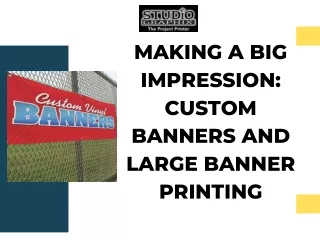 Custom Banners and Signs | The Project Printer