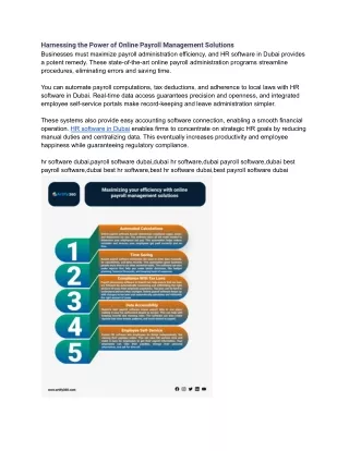 harnessing the power of online payroll management