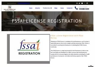 FSSAI LICENSE REGISTRATION