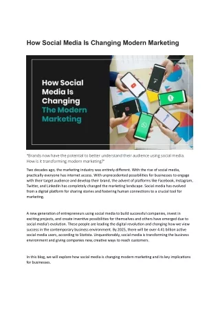 PPT - How Social Media Marketing Strategy Is Changing The ECommerce ...