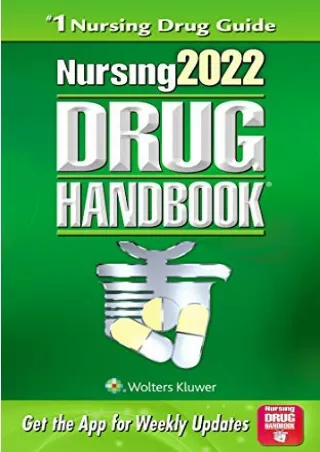 DOWNLOAD/PDF Nursing2022 Drug Handbook (Nursing Drug Handbook)