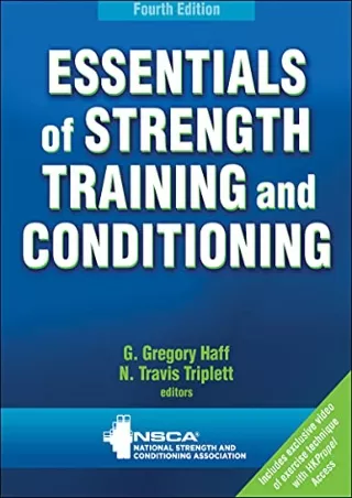 PDF_ Essentials of Strength Training and Conditioning