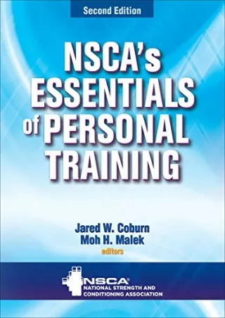 [PDF READ ONLINE] NSCA's Essentials of Personal Training