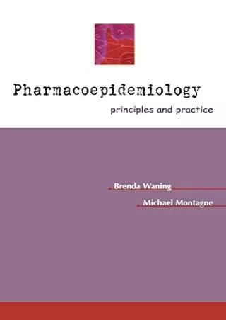 [PDF] DOWNLOAD Pharmacoepidemiology: Principles & Practice