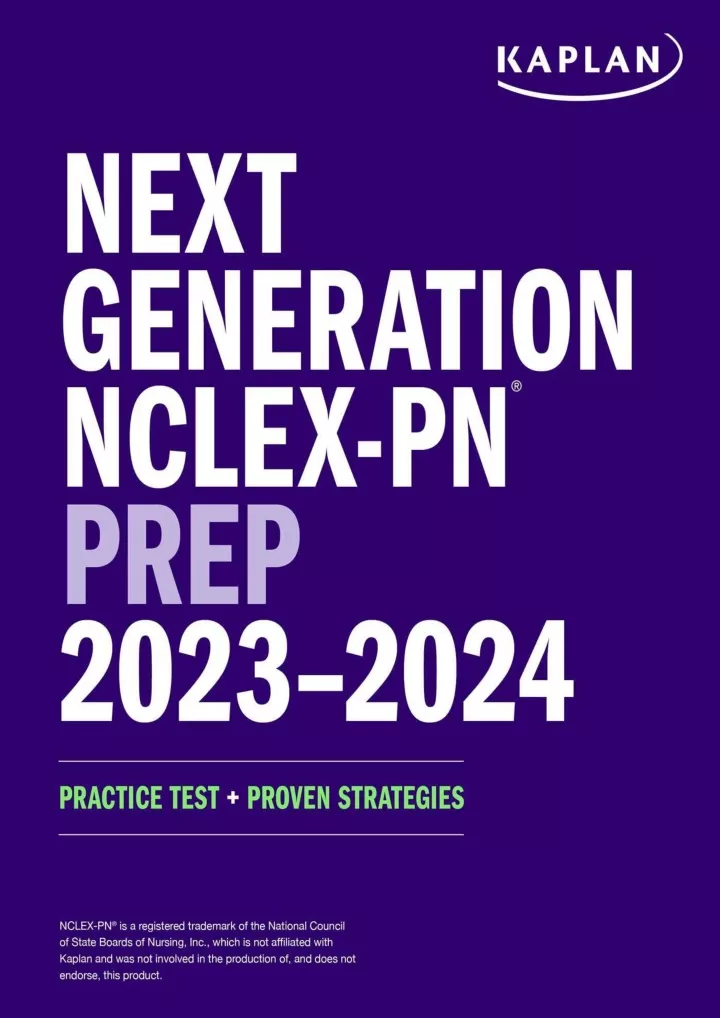 PPT PDF/READ/DOWNLOAD Next Generation NCLEXPN Prep 20232024