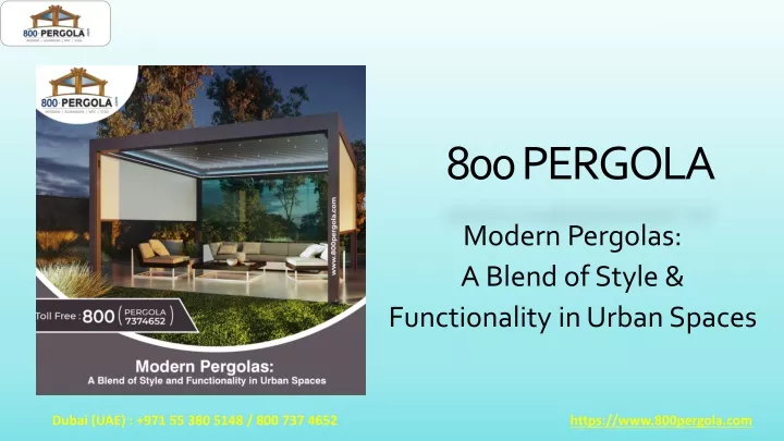 800 pergola