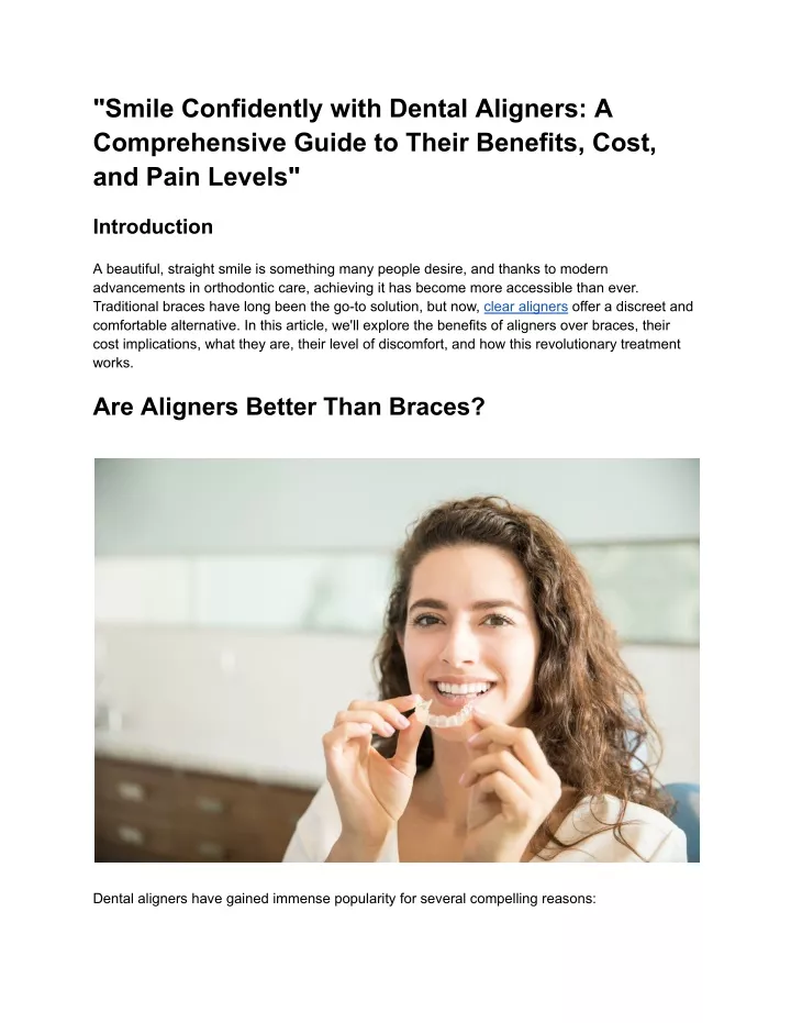 smile confidently with dental aligners