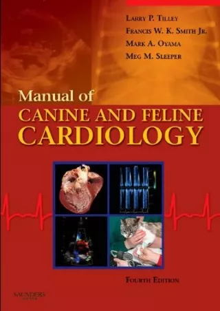 Read ebook [PDF] Manual of Canine and Feline Cardiology - E-Book