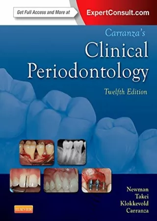 DOWNLOAD/PDF Carranza's Clinical Periodontology (Newman, Carranza's Clinical Periodonyology)