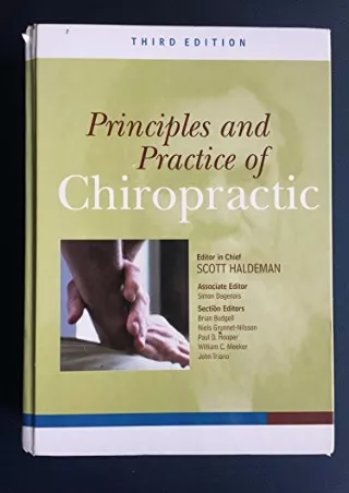 PDF_ Principles and Practices of Chiropractic