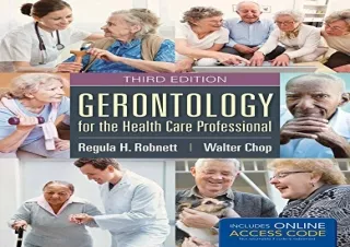 (PDF) Gerontology for the Health Care Professional Free
