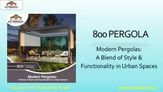 modern pergolas a blend of style functionality in urban spaces