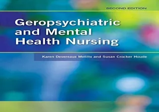 PDF Geropsychiatric and Mental Health Nursing Free