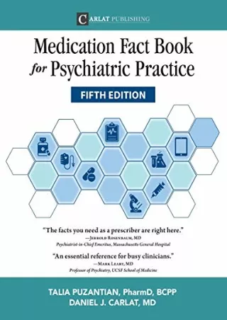 READ [PDF] Medication Fact Book for Psychiatric Practice, Fifth Edition