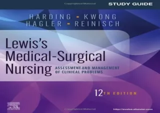 PDF Study Guide for Lewis's Medical-Surgical Nursing: Assessment and Management