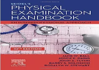 [PDF] Seidel's Physical Examination Handbook: An Interprofessional Approach (Mos
