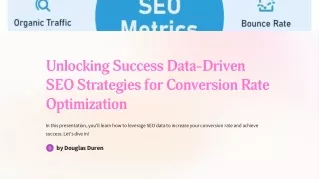 Unlocking Success Data-Driven SEO Strategies for Conversion Rate Optimization by Douglas Duren